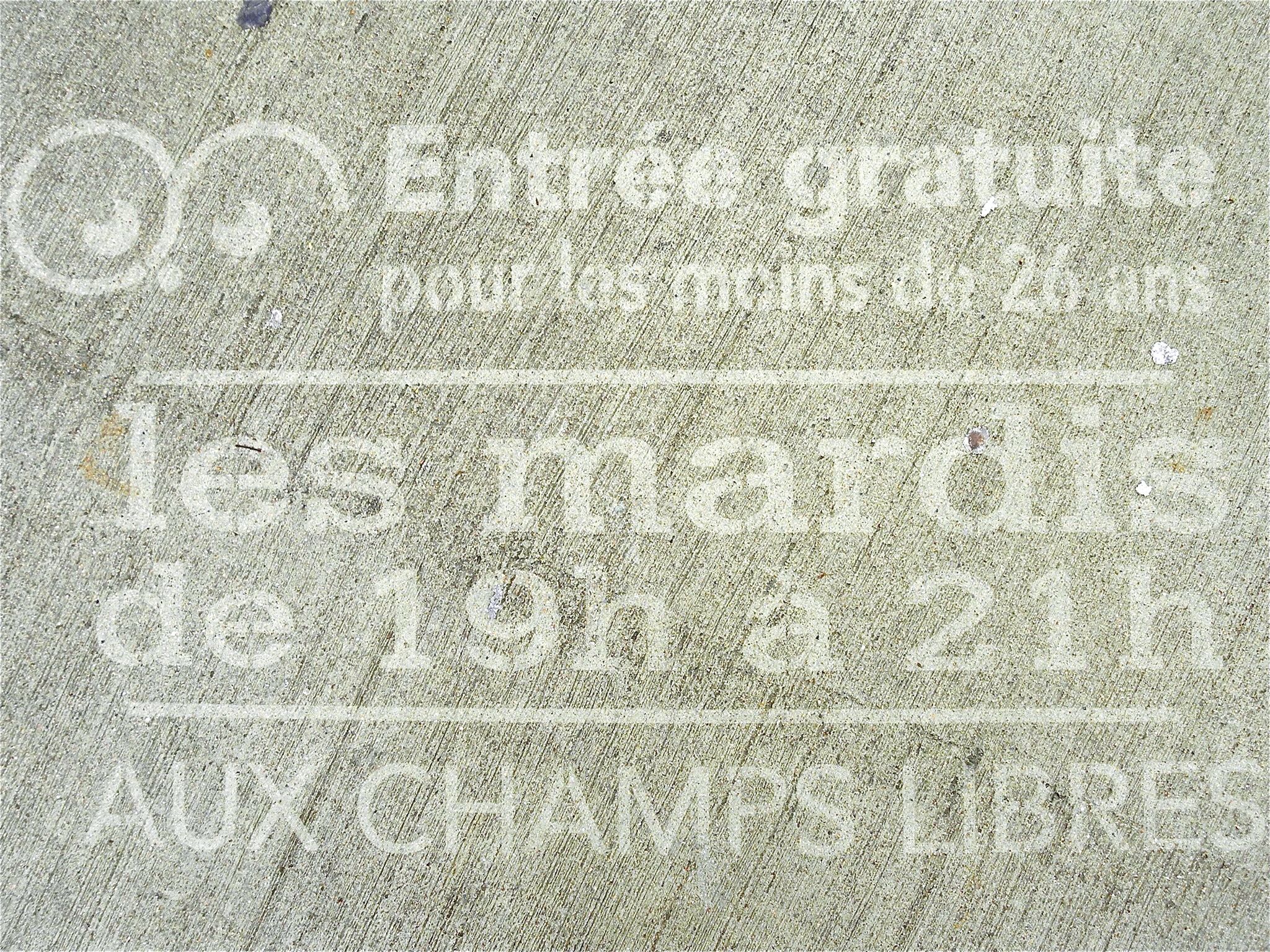 LES CHAMPS LIBRES – LES NOCTURNES DU MARDI